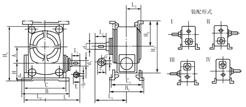 WH系列圓弧圓柱蝸桿減速機(JB2318—79)