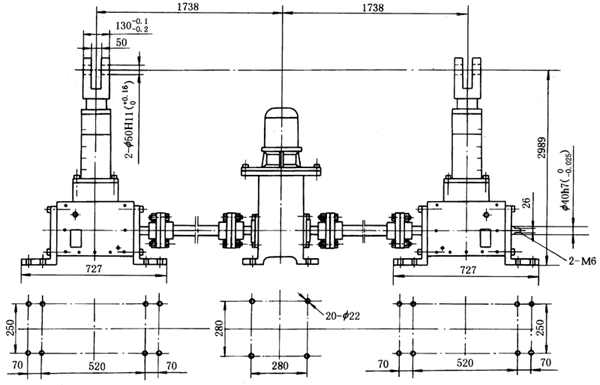 TDT雙聯(lián)同步電動(dòng)推桿