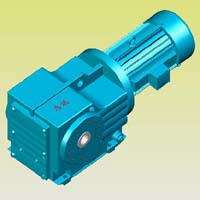 K系列螺旋錐齒輪減速機(jī)實(shí)體模型