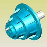 NGW兩級(jí)行星齒輪減速機(jī)實(shí)體模型(JB/T6502-93派生系列)