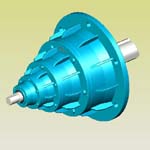 NGW三級(jí)行星齒輪減速機(jī)實(shí)體模型(JB/T6502-93)