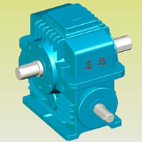 PWU型平面二次包絡(luò)環(huán)面蝸桿減速器實(shí)體模型