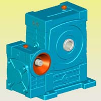 WDEDKA型蝸輪蝸桿減速機實體模型