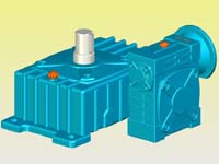 WDEDO型蝸輪蝸桿減速機實體模型