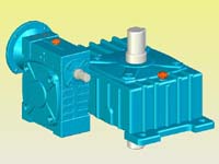 WDEDO型蝸輪蝸桿減速機實體模型