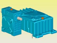 WPEX型蝸輪蝸桿減速機(jī)實(shí)體模型