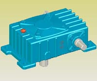 WPO型蝸輪蝸桿減速機(jī)實(shí)體模型