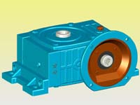 WDWDKO型蝸輪蝸桿減速機實體模型