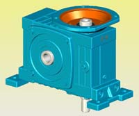 WDWDKT型蝸輪蝸桿減速機(jī)實(shí)體模型