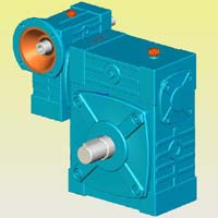 WDWED型蝸輪蝸桿減速機(jī)實(shí)體模型