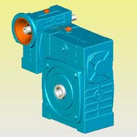 WDWEDK型蝸輪蝸桿減速機實體模型