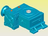 WDWEDKO型蝸輪蝸桿減速機實體模型