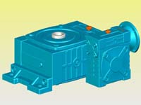 WDWEDKO型蝸輪蝸桿減速機實體模型