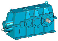 YK系列圓錐—圓柱齒輪減速器實(shí)體模型