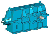 YK系列圓錐—圓柱齒輪減速器實(shí)體模型