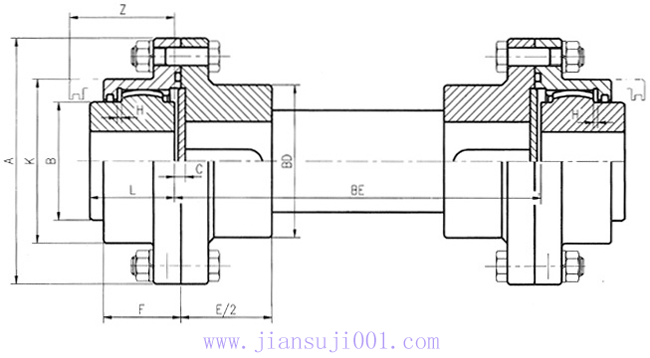 DY-FSA型浮動軸型單面嚙合聯(lián)軸器