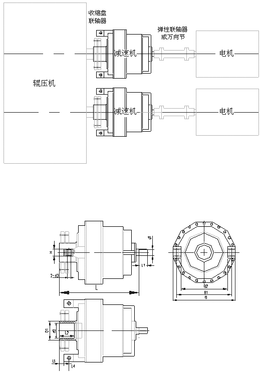 JGY系列螺壓機(jī)減速機(jī)外形尺寸