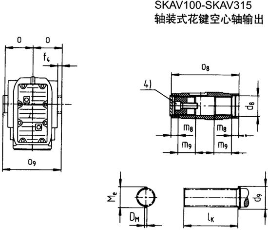 SK系列斜齒輪—蝸旋傘齒輪減速電機(jī)