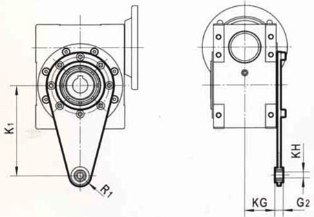 TSRV系列不銹鋼蝸輪減速器扭力臂