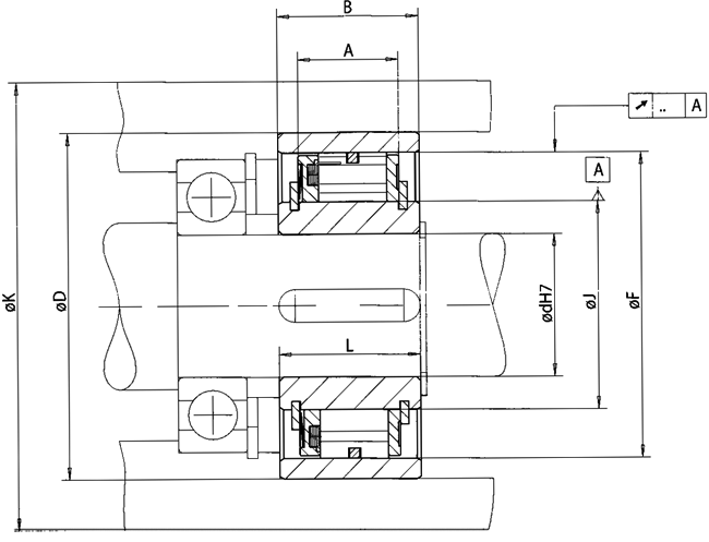內(nèi)部逆止器FXN-過(guò)盈連接安裝尺寸